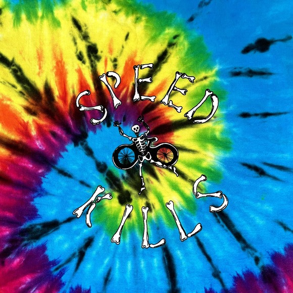 Vintage Destination Designs Mens L Grateful Tread Tie Dye T-Shirt Single Stitch - Picture 6 of 8